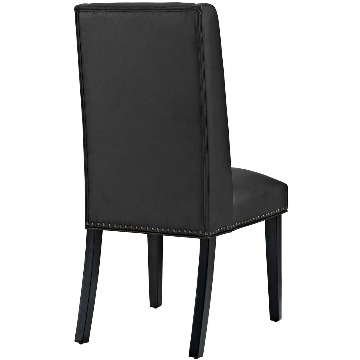 Baron Dining Chair Vinyl Set of 4 - Traditional Elegance & Nailhead Trimmed