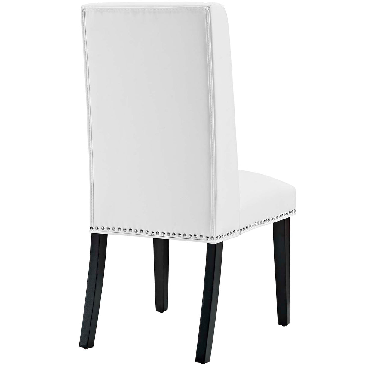 Baron Dining Chair Vinyl Set of 4 - Traditional Elegance & Nailhead Trimmed
