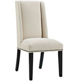Baron Dining Chair Fabric Set of 4 - Elegant Heritage Style & Nailhead Trim