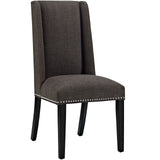 Baron Dining Chair Fabric Set of 4 - Elegant Heritage Style & Nailhead Trim