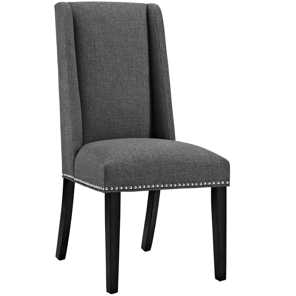 Baron Dining Chair Fabric Set of 4 - Elegant Heritage Style & Nailhead Trim