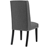 Baron Dining Chair Fabric Set of 4 - Elegant Heritage Style & Nailhead Trim