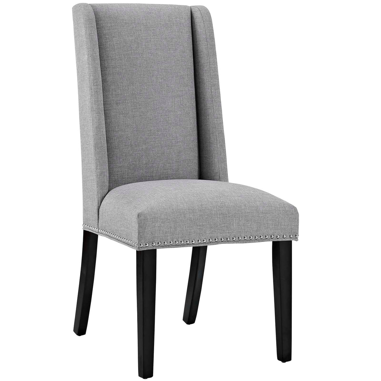 Baron Dining Chair Fabric Set of 4 - Elegant Heritage Style & Nailhead Trim