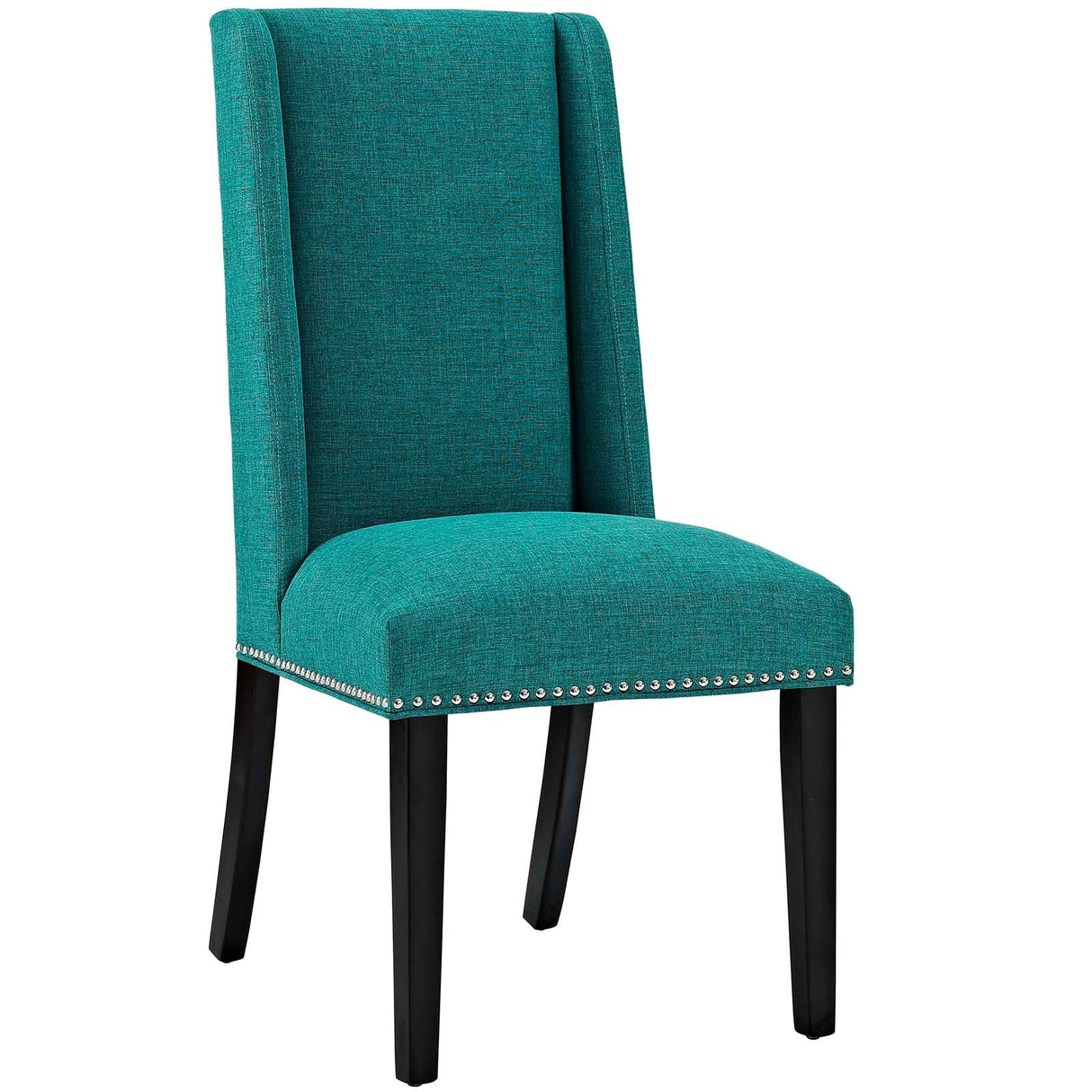 Baron Dining Chair Fabric Set of 4 - Elegant Heritage Style & Nailhead Trim