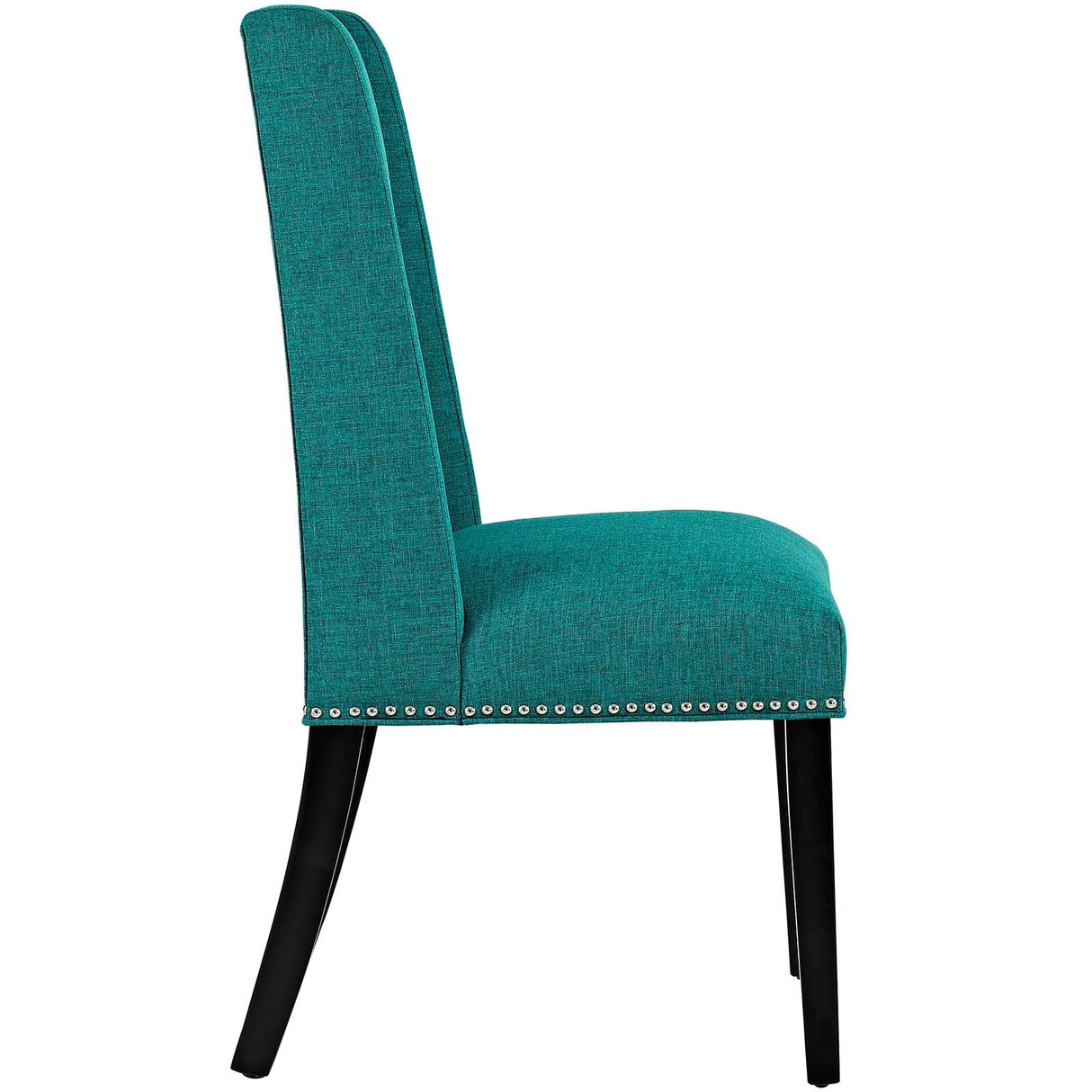 Baron Dining Chair Fabric Set of 4 - Elegant Heritage Style & Nailhead Trim