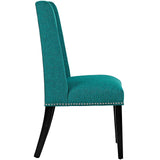Baron Dining Chair Fabric Set of 4 - Elegant Heritage Style & Nailhead Trim