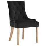 Pose Dining Chair Performance Velvet Set of 2 - Modern Farmhouse & Tufted Nailhead Trim