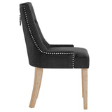 Pose Dining Chair Performance Velvet Set of 2 - Modern Farmhouse & Tufted Nailhead Trim