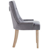 Pose Dining Chair Performance Velvet Set of 2 - Modern Farmhouse & Tufted Nailhead Trim