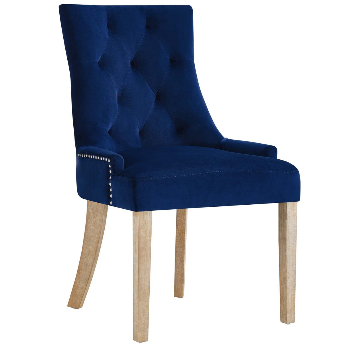 Pose Dining Chair Performance Velvet Set of 4 - Modern Farmhouse & Stain-Resistant