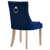 Pose Dining Chair Performance Velvet Set of 4 - Modern Farmhouse & Stain-Resistant