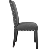 Parcel Dining Side Chair Fabric Set of 4 - Transitional Elegance & Nailhead Trim