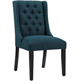 Baronet Upholstered Fabric Dining Chair Set of 4 - French Vintage & Button-Tufted Elegance
