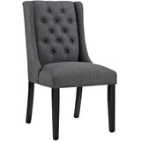Baronet Upholstered Fabric Dining Chair Set of 4 - French Vintage & Button-Tufted Elegance