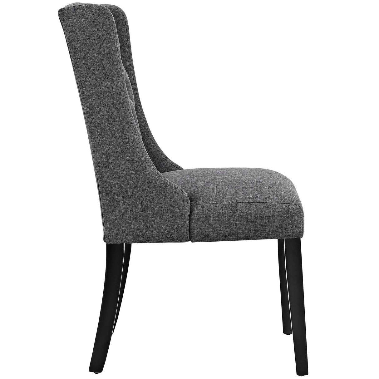 Baronet Upholstered Fabric Dining Chair Set of 4 - French Vintage & Button-Tufted Elegance