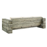 Manteo Rustic Coastal Outdoor Patio Sunbrella® Sofa - Driftwood Finish & Weather-Resistant Seating