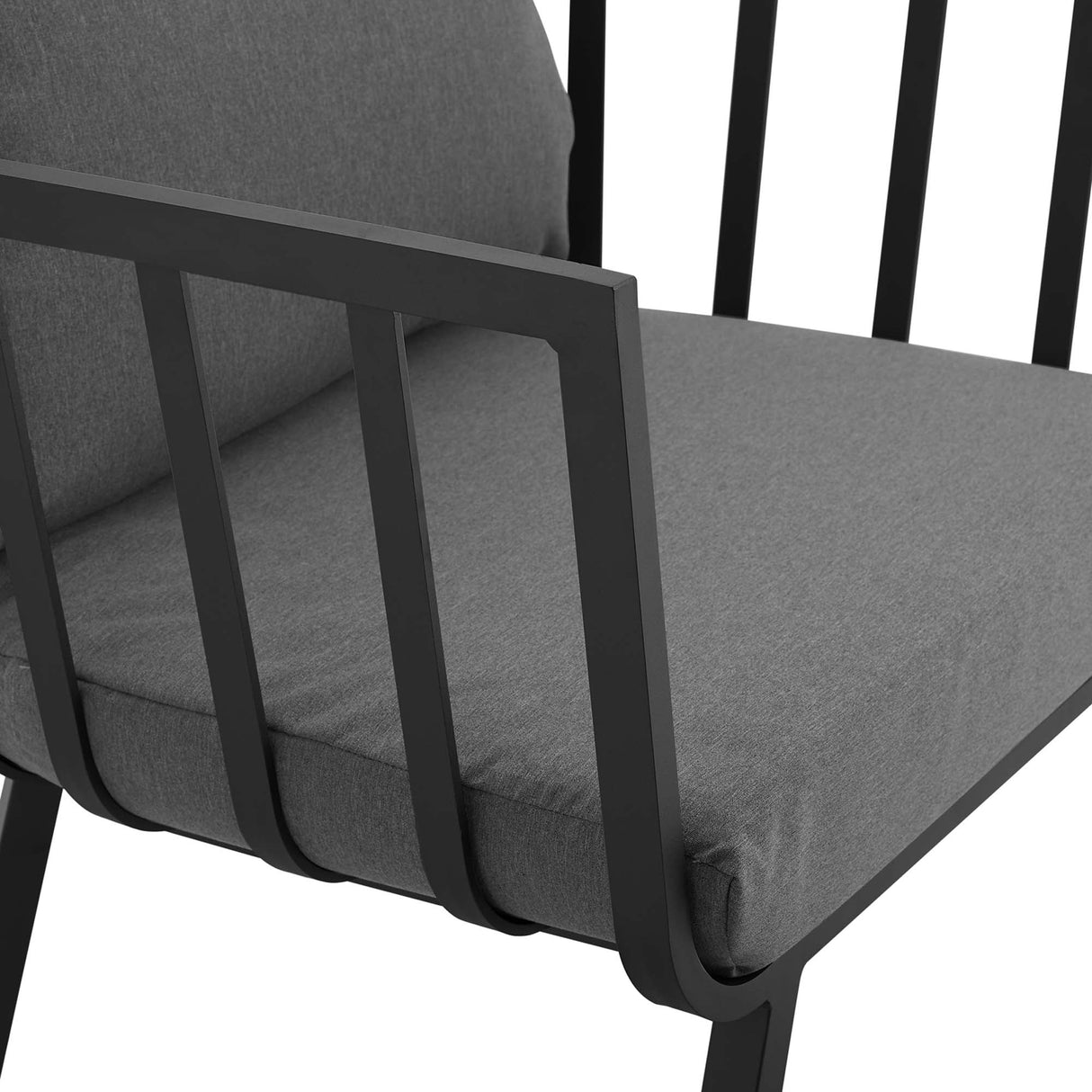 Riverside Outdoor Patio Aluminum Armchair - Coastal Modern & All-Weather Poolside Seating
