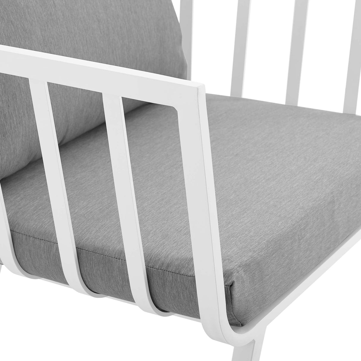 Riverside Outdoor Patio Aluminum Armchair - Coastal Modern & All-Weather Poolside Seating