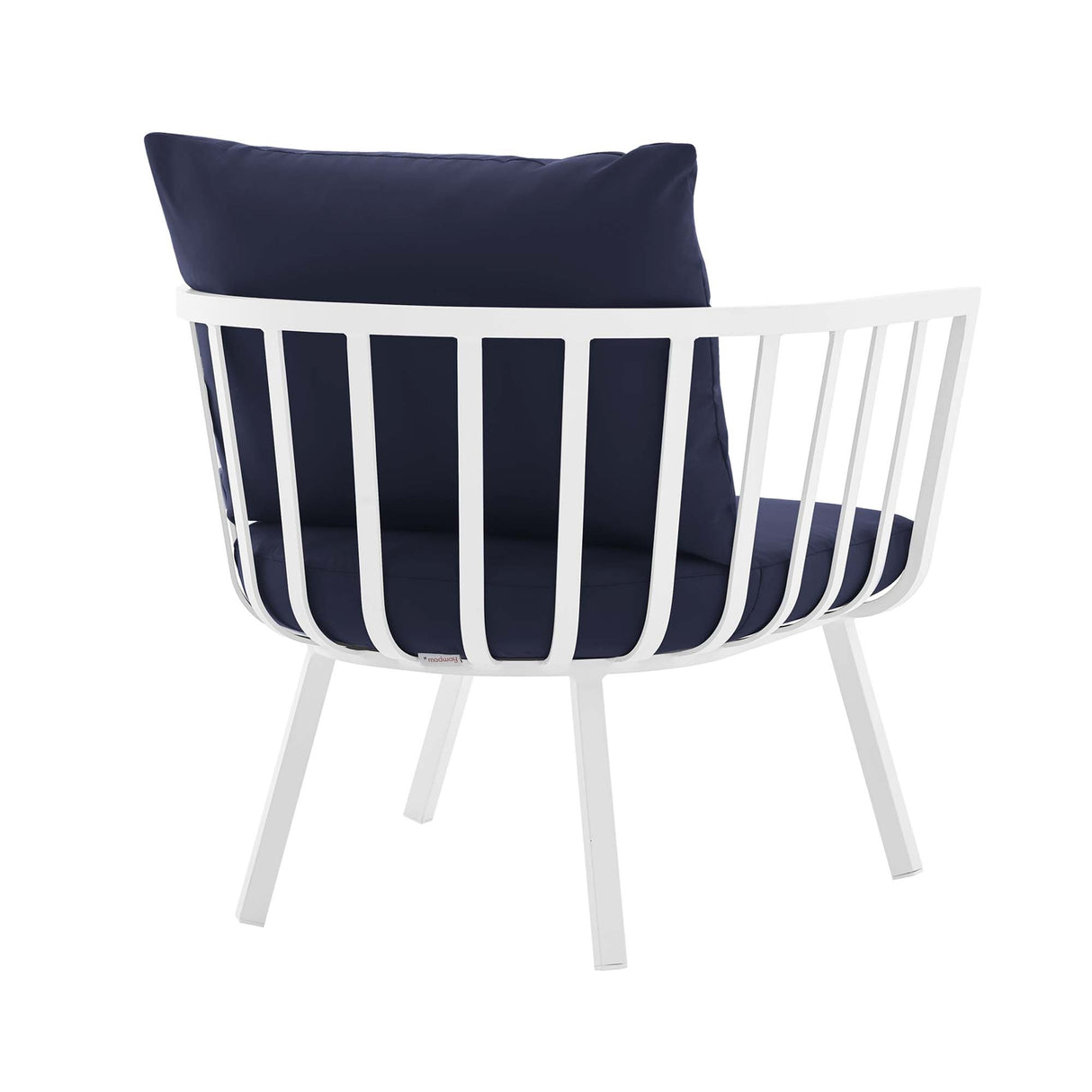 Riverside Outdoor Patio Aluminum Armchair - Coastal Modern & All-Weather Poolside Seating