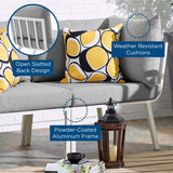 Riverside Outdoor Patio Aluminum Corner Chair - Coastal Modern & Modular Sectional Component