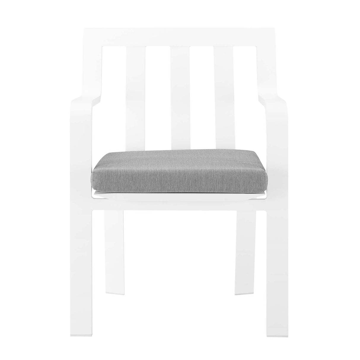 Baxley Stackable Outdoor Patio Aluminum Dining Armchair - Coastal Modern & UV-Resistant