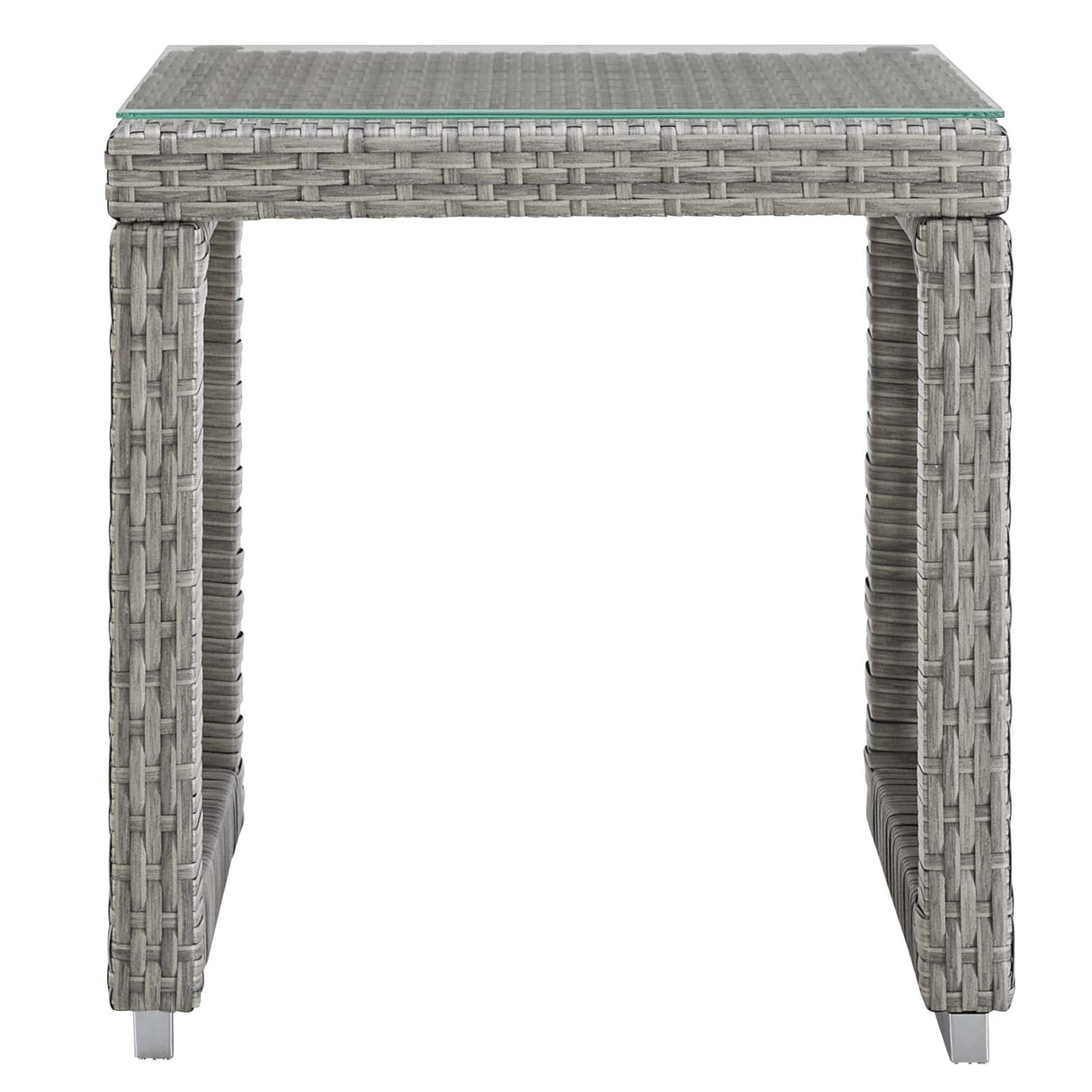 Aura 3 Piece Outdoor Patio Wicker Rattan Set - Contemporary Coastal & Weather-Resistant