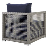 Aura 3 Piece Outdoor Patio Wicker Rattan Set - Contemporary Coastal & Weather-Resistant