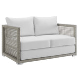 Aura 3 Piece Outdoor Patio Wicker Rattan Set - Modern Coastal & Weather-Resistant