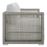 Aura 3 Piece Outdoor Patio Wicker Rattan Set - Modern Coastal & Weather-Resistant
