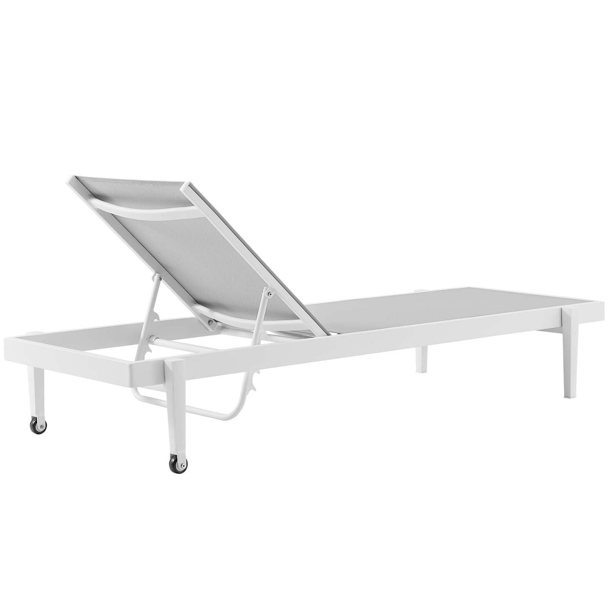 Charleston Outdoor Patio Chaise Lounge Chair - Modern Minimalist & Weather-Resistant