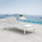 Charleston Outdoor Patio Chaise Lounge Chair - Modern Minimalist & Weather-Resistant