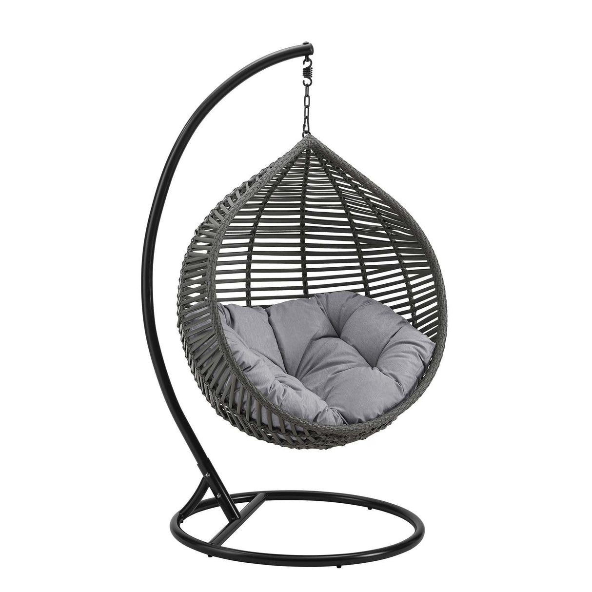 Garner Teardrop Outdoor Patio Swing Chair - Modern Boho & Weather-Resistant