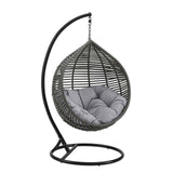 Garner Teardrop Outdoor Patio Swing Chair - Modern Boho & Weather-Resistant