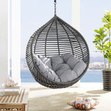 Garner Teardrop Outdoor Patio Swing Chair - Modern Boho & Weather-Resistant