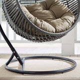 Garner Teardrop Outdoor Patio Swing Chair - Modern Boho & Weather-Resistant