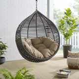 Garner Teardrop Outdoor Patio Swing Chair - Modern Boho & Weather-Resistant