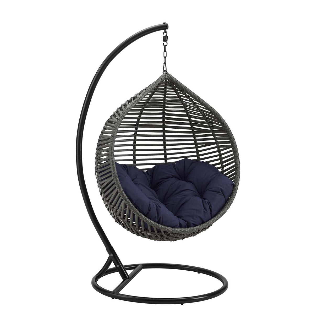Garner Teardrop Outdoor Patio Swing Chair - Modern Boho & Weather-Resistant