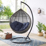 Garner Teardrop Outdoor Patio Swing Chair - Modern Boho & Weather-Resistant