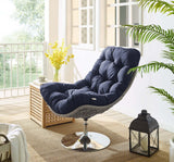 Brighton Wicker Rattan Outdoor Patio Swivel Lounge Chair - Modern Coastal & 360-Degree Motion