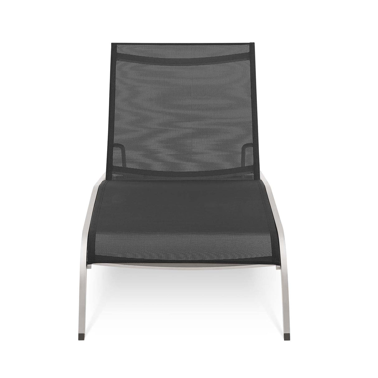 Savannah Mesh Chaise Outdoor Patio Aluminum Lounge Chair - Vintage Glamour & Weather-Resistant