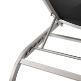 Savannah Mesh Chaise Outdoor Patio Aluminum Lounge Chair - Vintage Glamour & Weather-Resistant