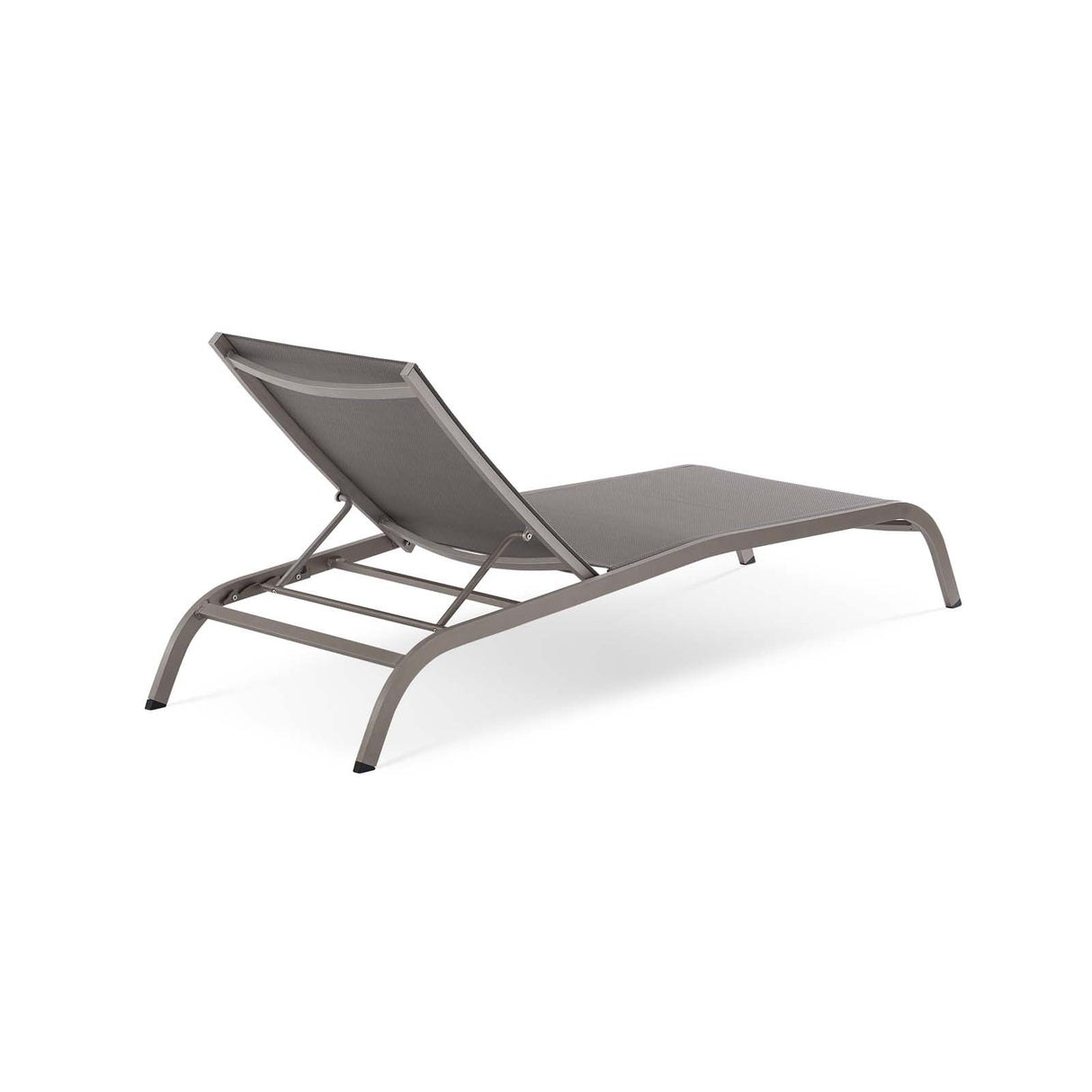 Savannah Mesh Chaise Outdoor Patio Aluminum Lounge Chair - Vintage Glamour & Weather-Resistant