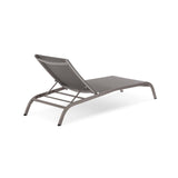 Savannah Mesh Chaise Outdoor Patio Aluminum Lounge Chair - Vintage Glamour & Weather-Resistant