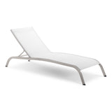 Savannah Mesh Chaise Outdoor Patio Aluminum Lounge Chair - Vintage Glamour & Weather-Resistant
