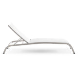 Savannah Mesh Chaise Outdoor Patio Aluminum Lounge Chair - Vintage Glamour & Weather-Resistant
