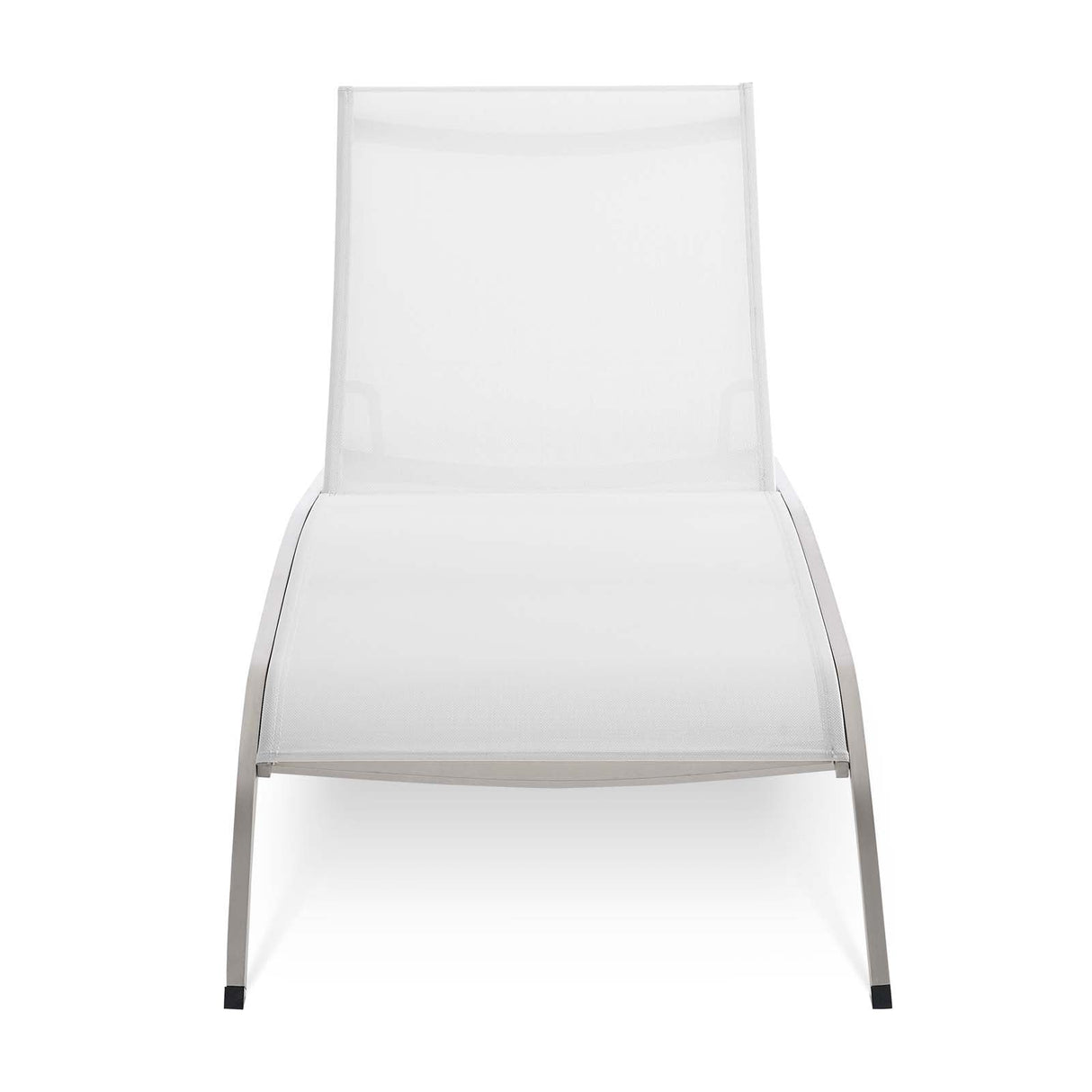 Savannah Mesh Chaise Outdoor Patio Aluminum Lounge Chair - Vintage Glamour & Weather-Resistant
