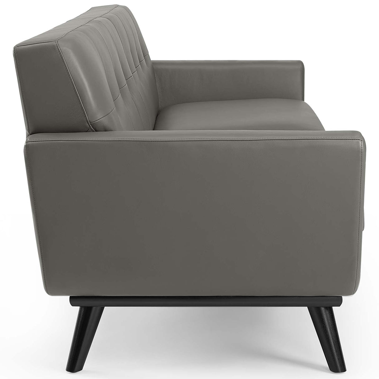 Engage Top-Grain Leather Living Room Lounge Sofa - Mid-Century Modern & Premium Seating