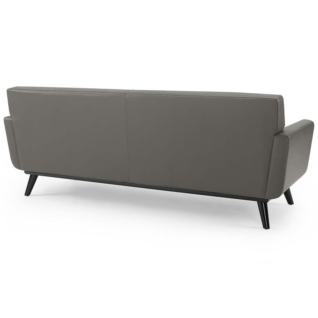 Engage Top-Grain Leather Living Room Lounge Sofa - Mid-Century Modern & Premium Seating