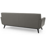 Engage Top-Grain Leather Living Room Lounge Sofa - Mid-Century Modern & Premium Seating