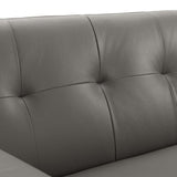 Engage Top-Grain Leather Living Room Lounge Sofa - Mid-Century Modern & Premium Seating
